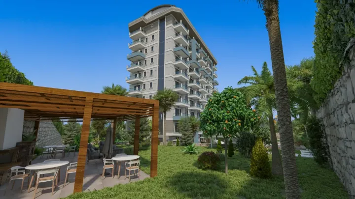 Garden pergola lounge