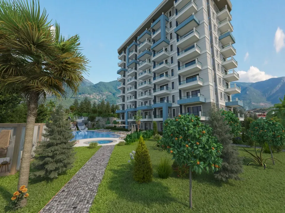 Bravo Tower and its landscaped gardens